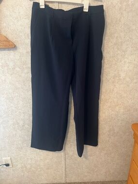 NWT DKNY Straight-Leg Pants in Navy Blue, Size 16